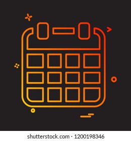 Calender icon design vector 