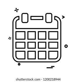 Calender icon design vector 