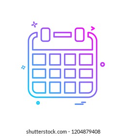 Calender icon design vector