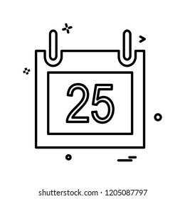 Calender icon design vector 