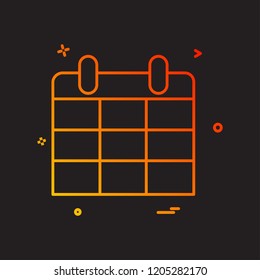 Calender icon design vector