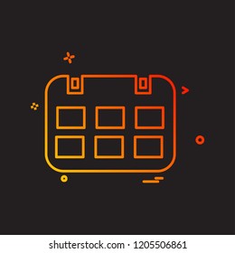 Calender icon design vector