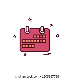 Calender icon design vector