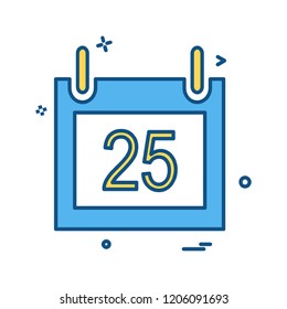 Calender icon design vector 