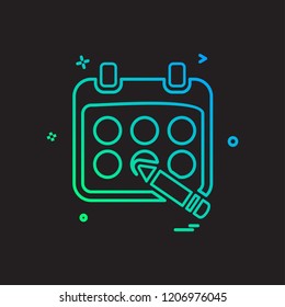 Calender icon design vector