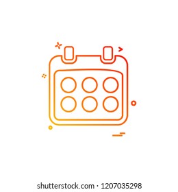Calender icon design vector