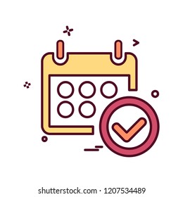 Calender icon design vector 