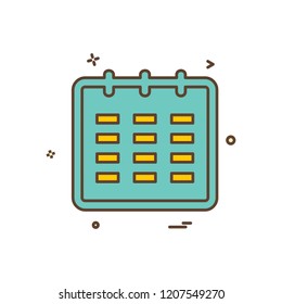 Calender icon design vector