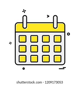 Calender icon design vector