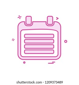 Calender icon design vector