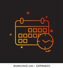 Calender icon design vector