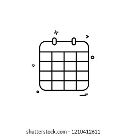 Calender icon design vector 