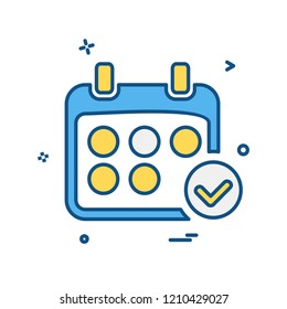 Calender icon design vector