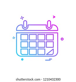 Calender icon design vector