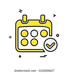 Calender icon design vector