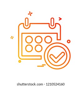 Calender icon design vector 