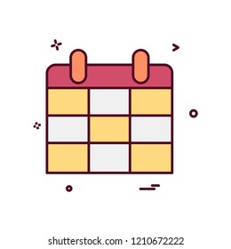 Calender icon design vector