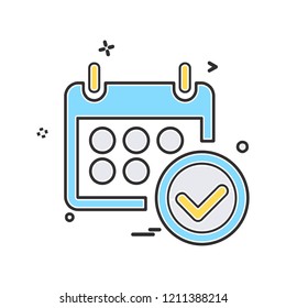 Calender icon design vector 