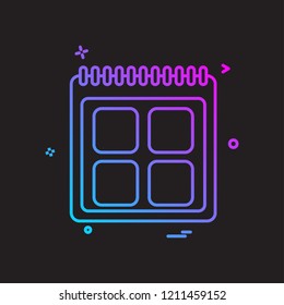 Calender icon design vector