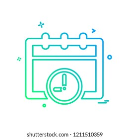 Calender icon design vector