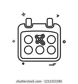 Calender icon design vector