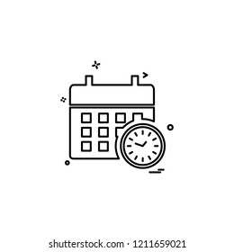 Calender icon design vector 