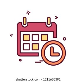 Calender icon design vector 