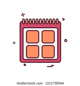 Calender icon design vector