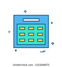 Calender icon design vector