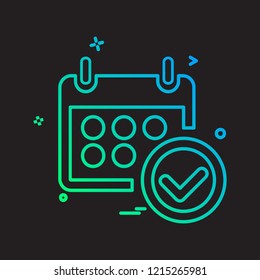 Calender icon design vector 