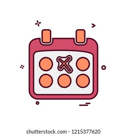 Calender icon design vector