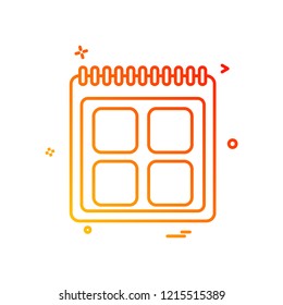 Calender icon design vector