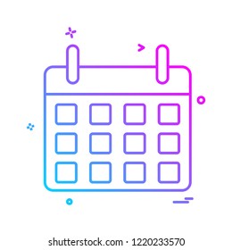 Calender icon design vector