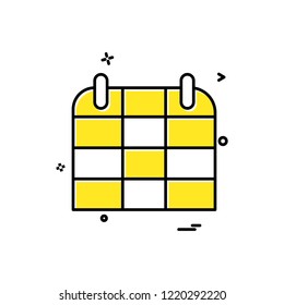 Calender icon design vector