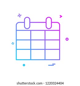 Calender icon design vector