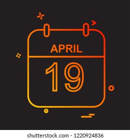 Calender icon design vector 