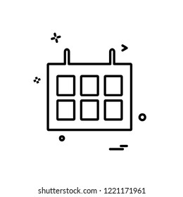 Calender icon design vector