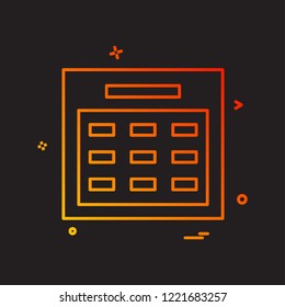 Calender icon design vector