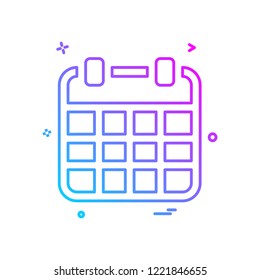 Calender icon design vector