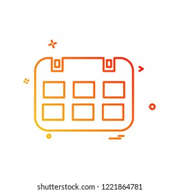 Calender icon design vector