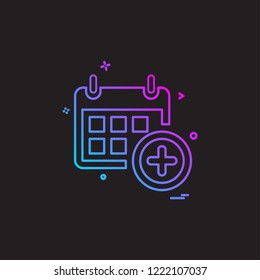 Calender icon design vector
