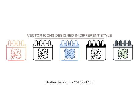 Calender icon design with white background stock illustration