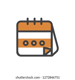  calender icon flat colors
