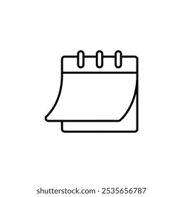 icono de calendario logotipo plano aislado símbolo