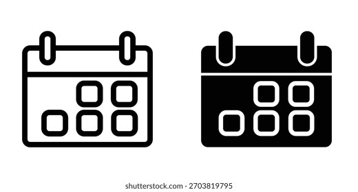 Calender icon illustration vector design template 