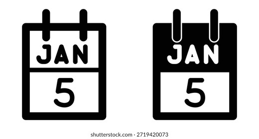 Calender icon illustration vector design template 