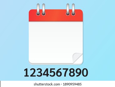 Calender icon isolated. Vector illustration