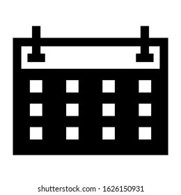 calender icon or logo isolated sign symbol vector illustration - high quality black style vector icons
