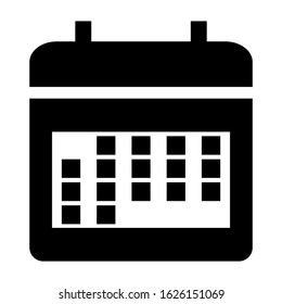 calender icon or logo isolated sign symbol vector illustration - high quality black style vector icons
