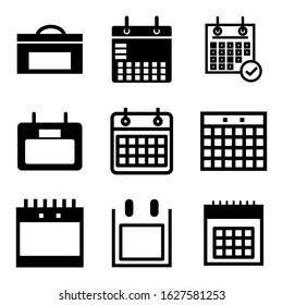 calender icon or logo isolated sign symbol vector illustration - Collection of high quality black style vector icons
